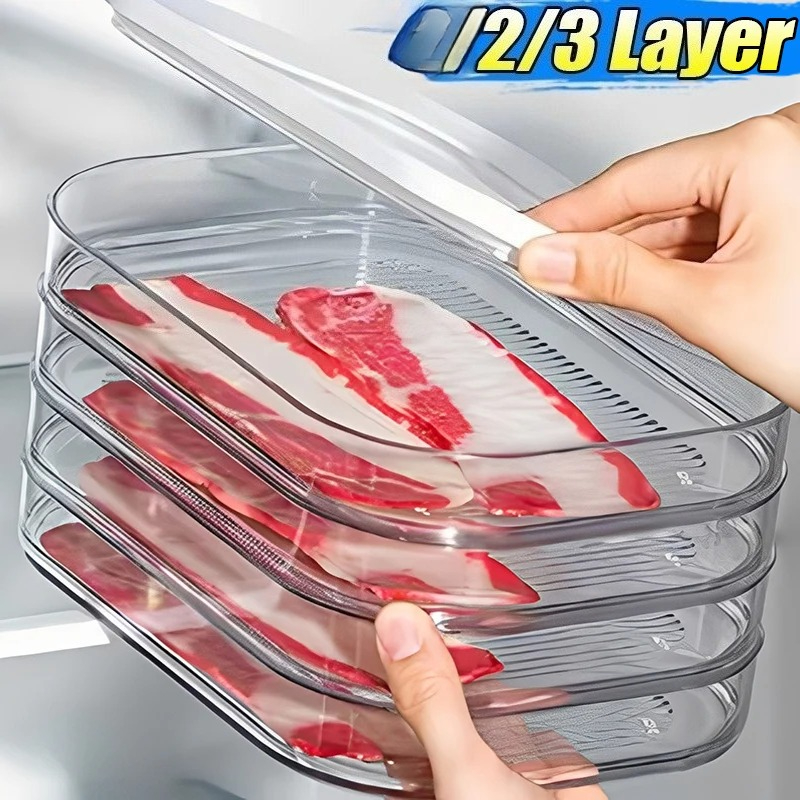 Meal Prep Jars With Lids - Buzdolabı için Et Kabı, Bacon Öğle