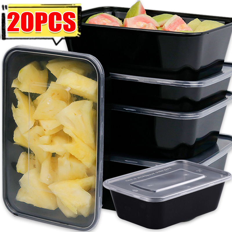 Meal Prep Chef - 10/20x Kapaklı Gıda Saklama Kapları Yemek
