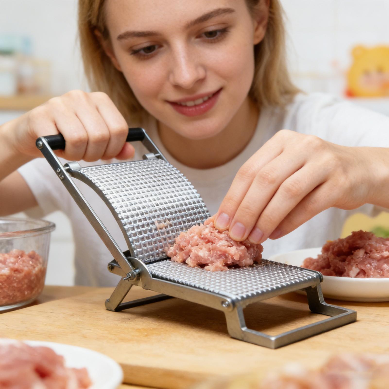 Meal Prep With Chicken - Et Dövücü Paslanmaz Çelik Manuel Mutfak