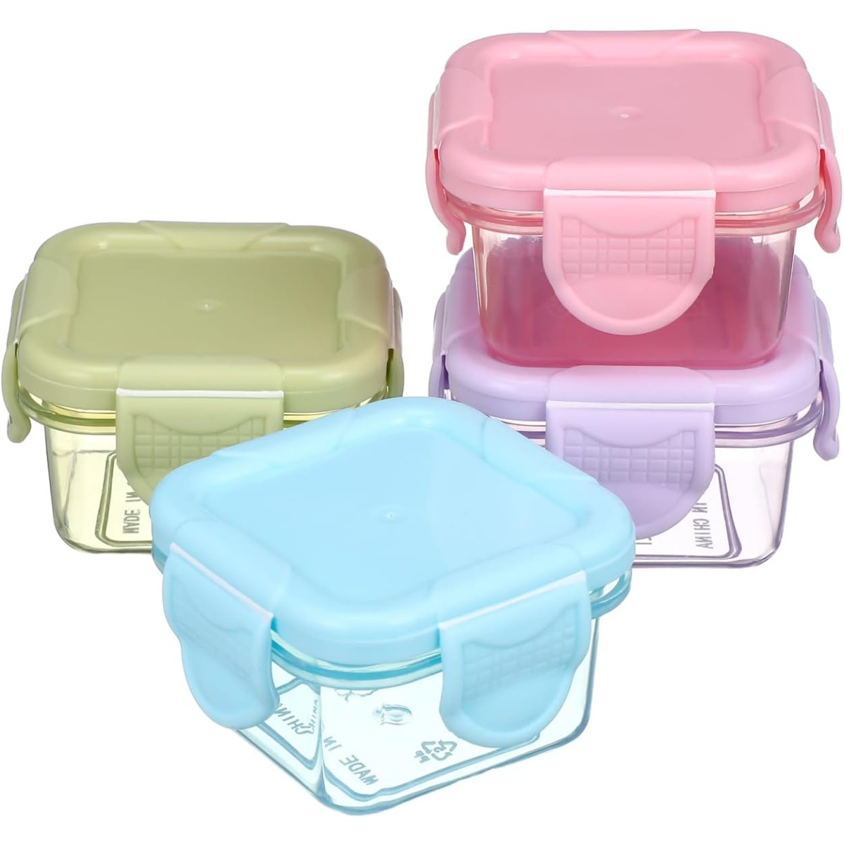 Meal Prep Plan - 4 Adet Hava Geçirmez Kapaklı Gıda