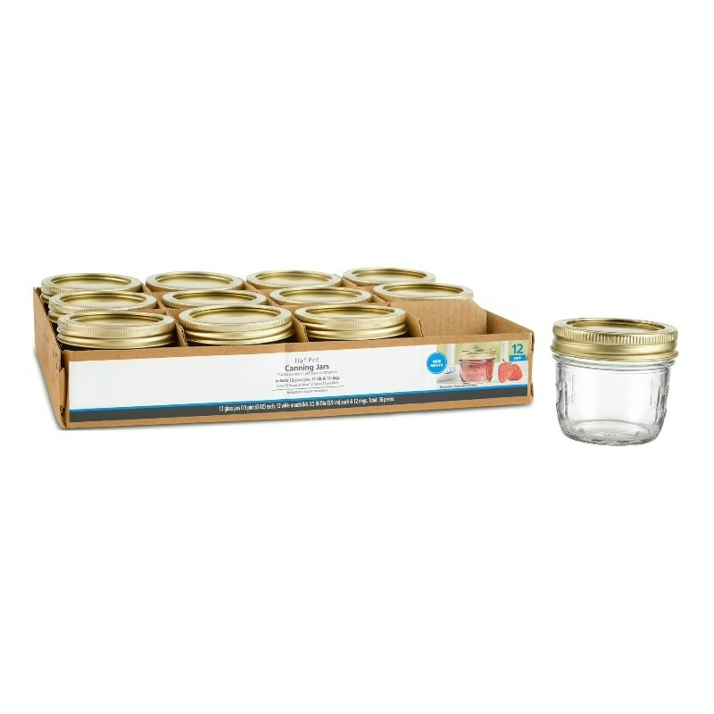Meal Prep Jars With Lids - 8 oz Mason Kavanozları, Geniş Ağızlı