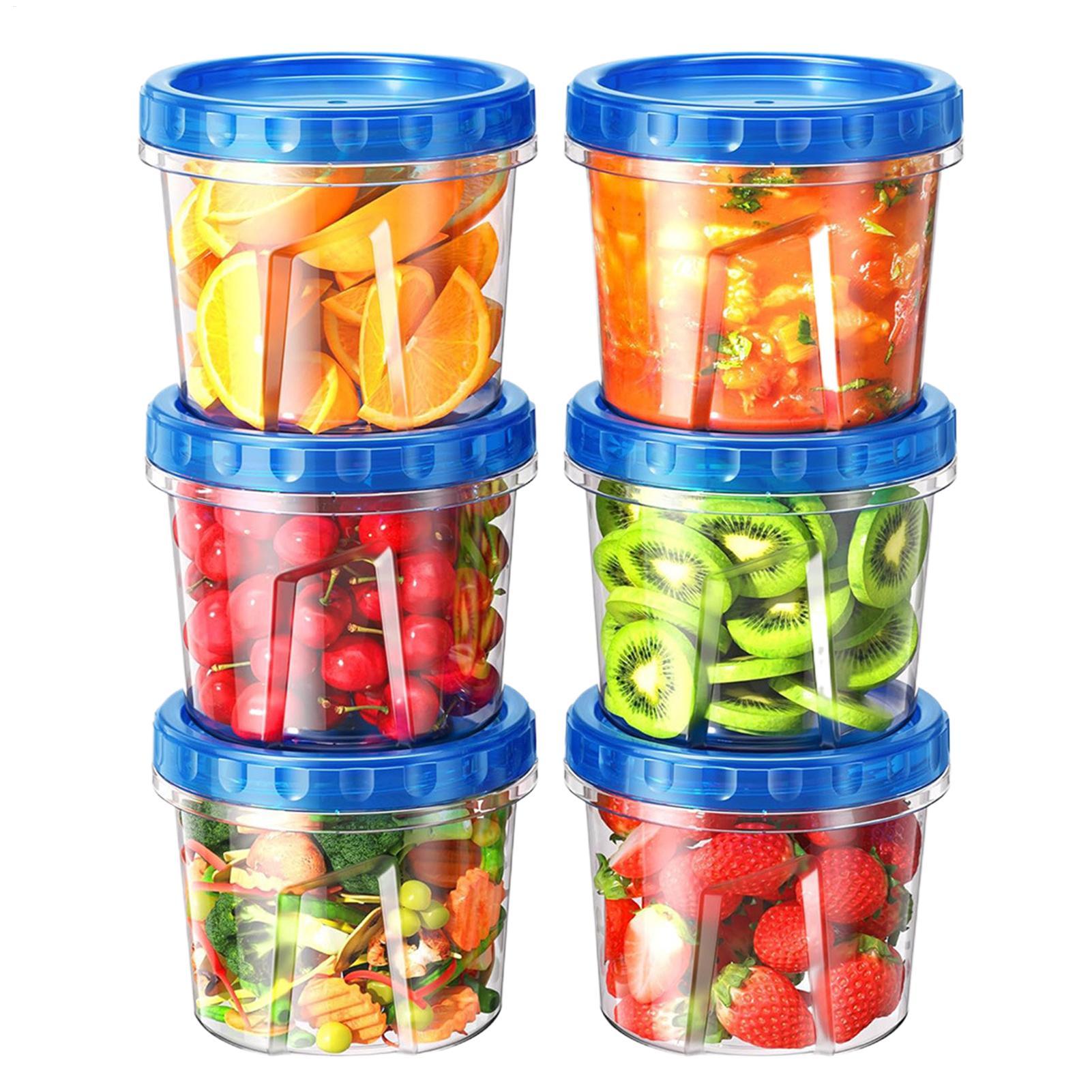 Meal Prep Usa - Dondurucu Saklama Kapları 16oz 6 Parça