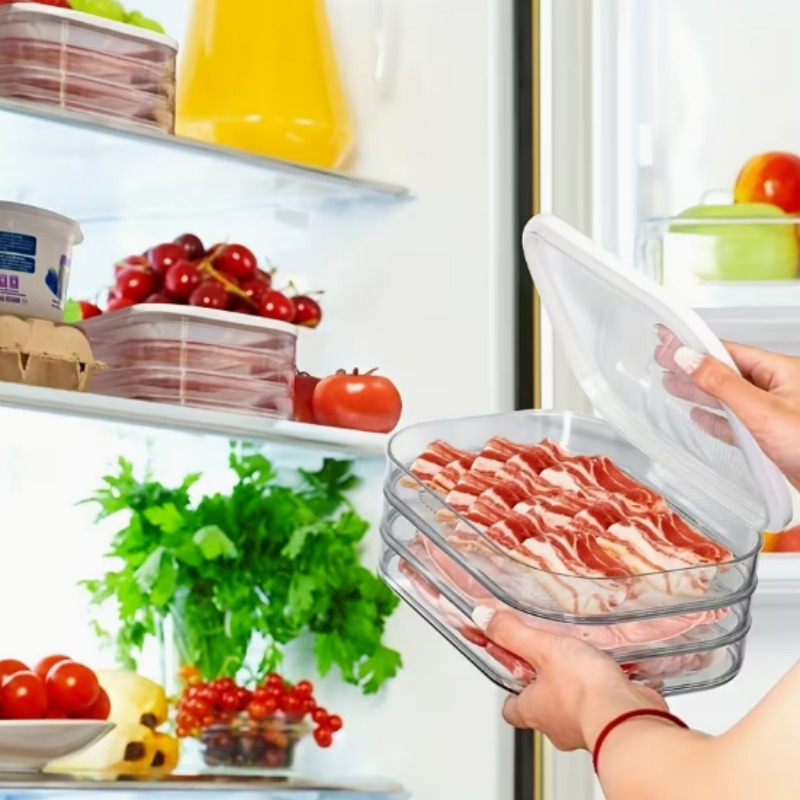 Buzdolabı için Et Kabı, Bacon  - Meal Prep Jars With Lids incelemesi ve fiyatı