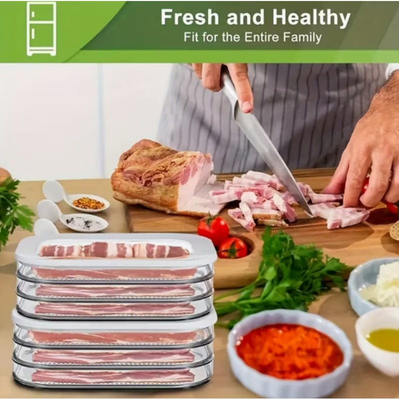 Buzdolabı için Et Kabı, Bacon  - Meal Prep Jars With Lids incelemesi ve fiyatı