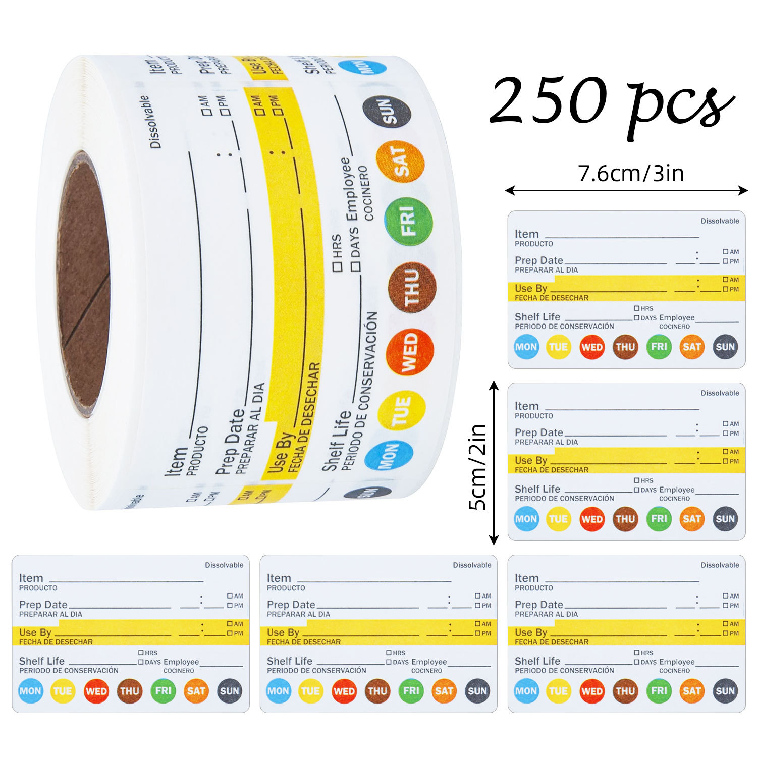 250 Adet/Rulo Gıda Tarih Etike - Meal Prep Chef incelemesi ve fiyatı