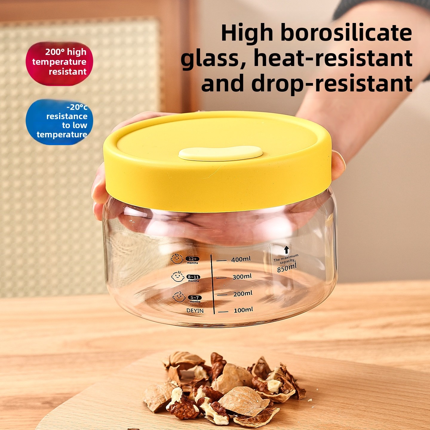 Borosilikat Cam Gıda Saklama K - Meal Prep Jars With Lids incelemesi ve fiyatı