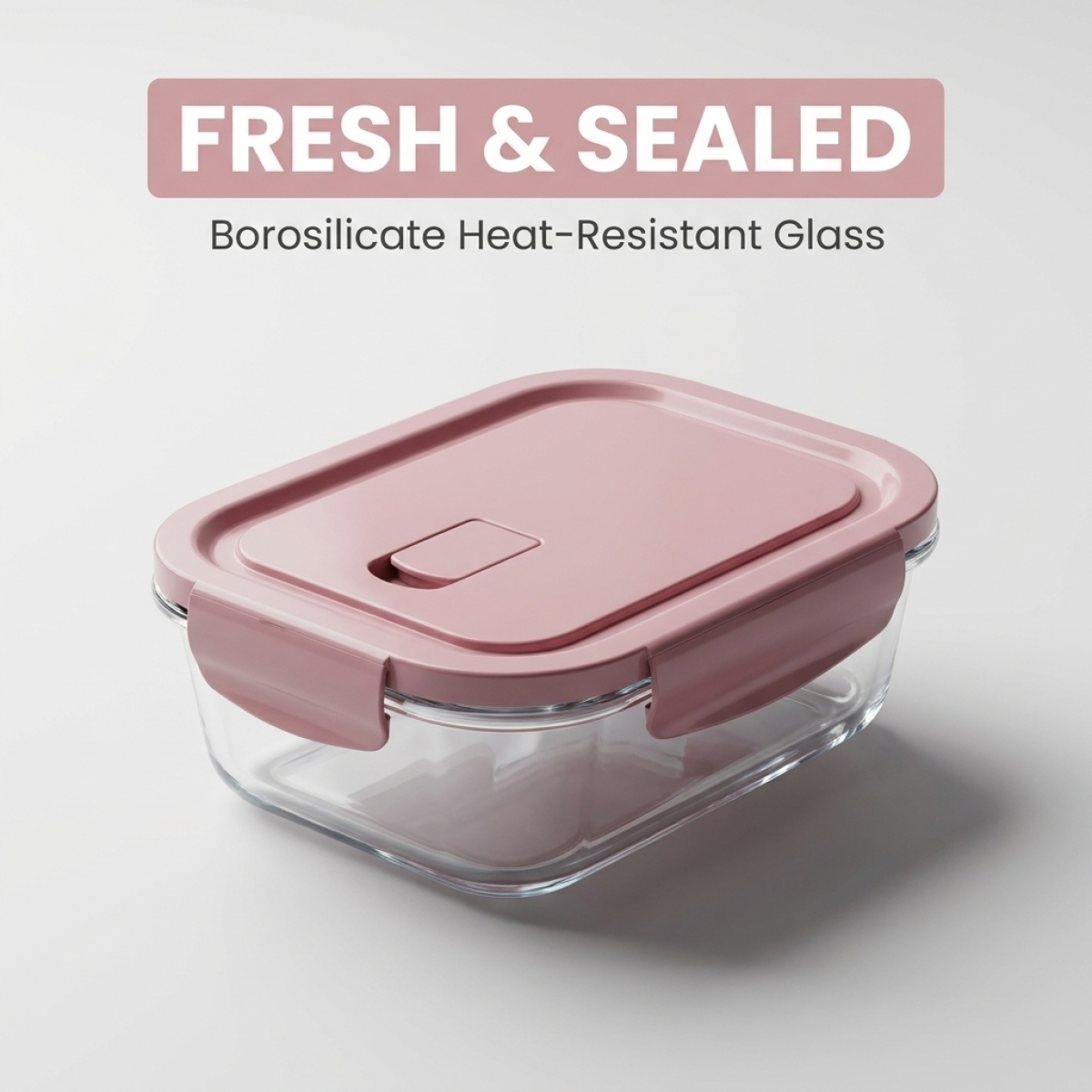 1040ML Pembe Cam Yemek Kabı Sı - Meal Prep Gym incelemesi ve fiyatı