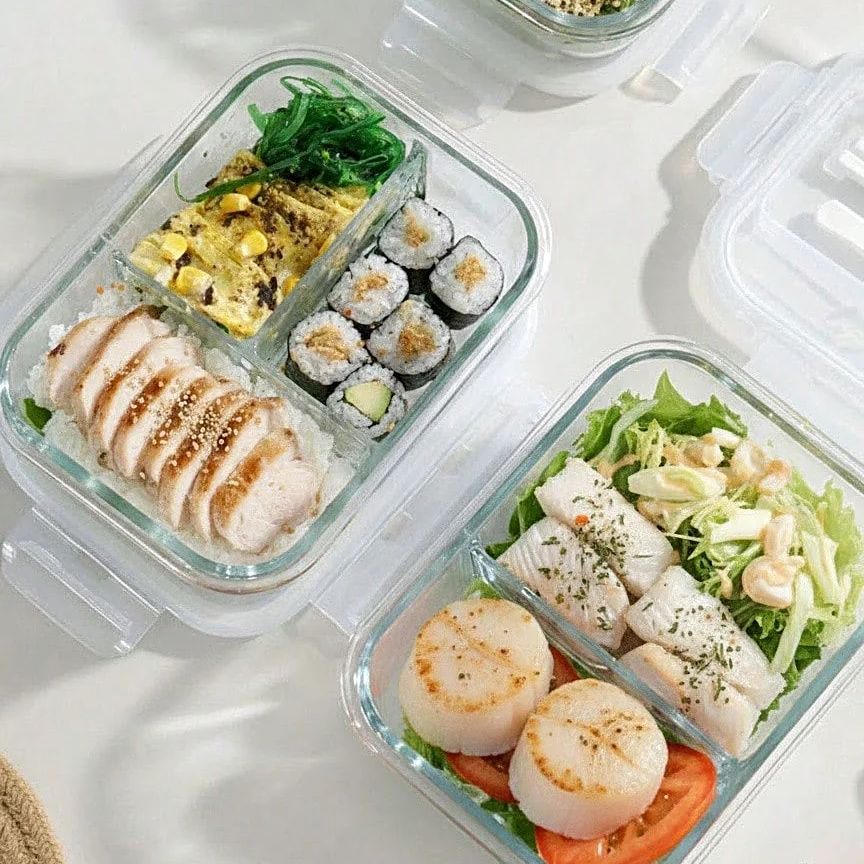 Kapaklı Cam Gıda Saklama Kabı, - Meal Prep Plan incelemesi ve fiyatı