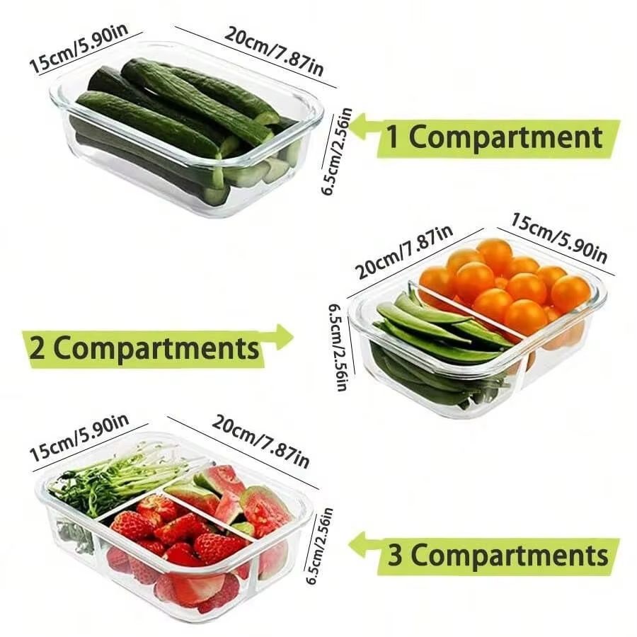 Kapaklı Cam Gıda Saklama Kabı, - Meal Prep Plan incelemesi ve fiyatı