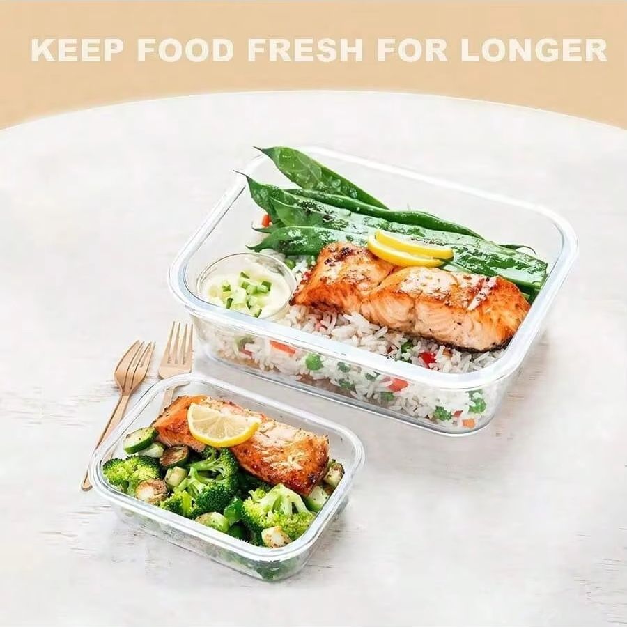 Kapaklı Cam Gıda Saklama Kabı, - Meal Prep Plan incelemesi ve fiyatı