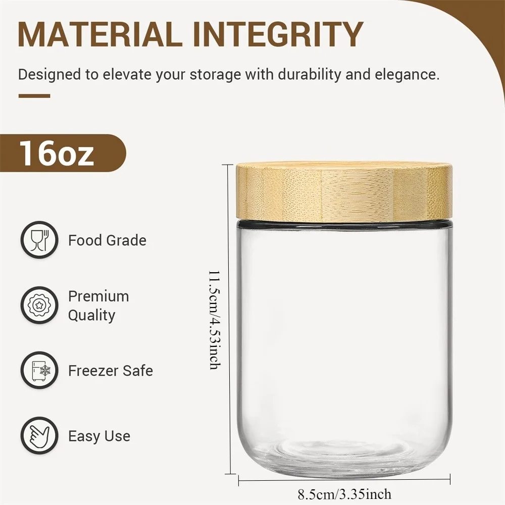 16oz Gecelik Yulaf Ezmesi Kapl - Meal Prep Jars With Lids incelemesi ve fiyatı